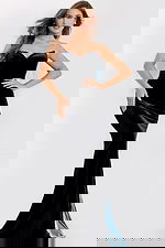 Velvet Gown with Oversized Back Bow 26327