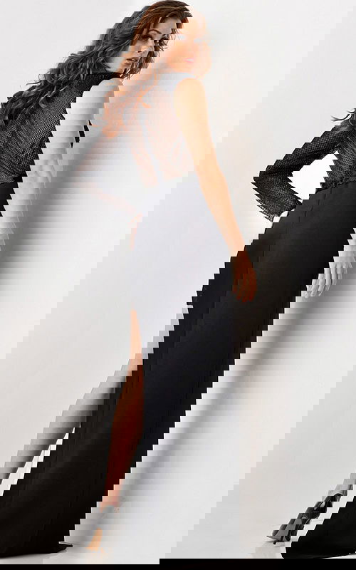 Back view of Jovani 26333 emphasizing the sleek silhouette.