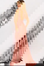 satin pink mermaid dress 47683