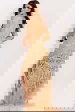 backless embellished dress 48509