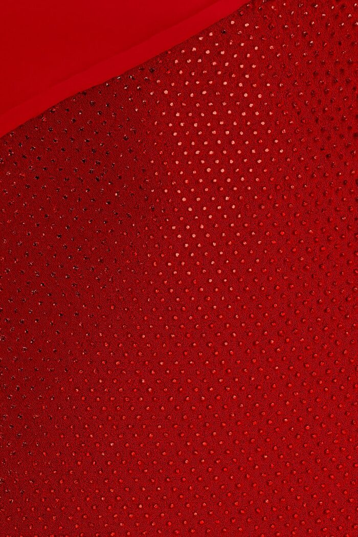 beaded red fabric for style 36373