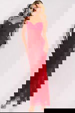 empire waist red dress 36373