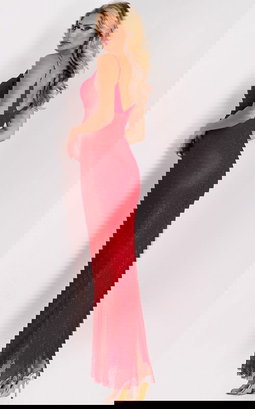 v neckline red dress 36373