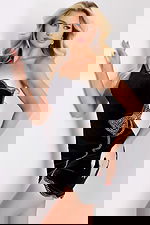 velvet short dress 36602