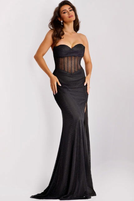 corset bodice black dress 3668