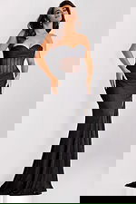 corset bodice black dress 3668