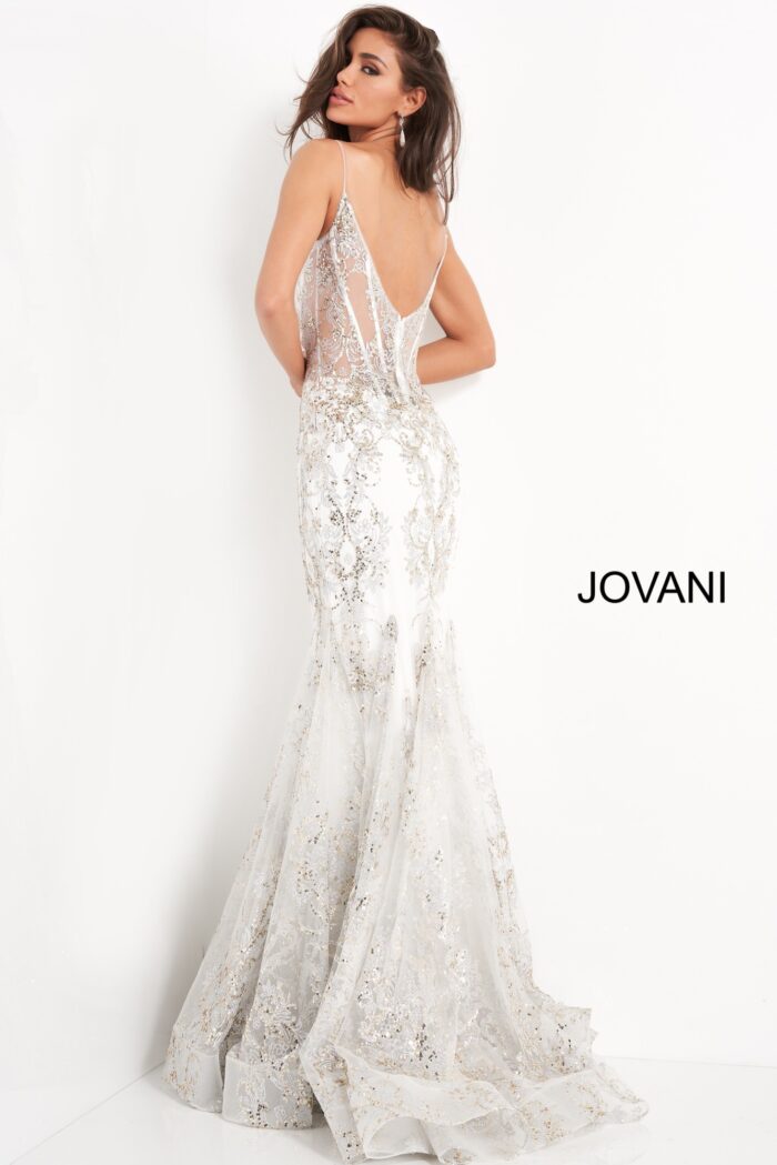 Jovani 3675 Mermaid Corset Bodice Dress