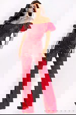 red beaded jumpsuit 36845