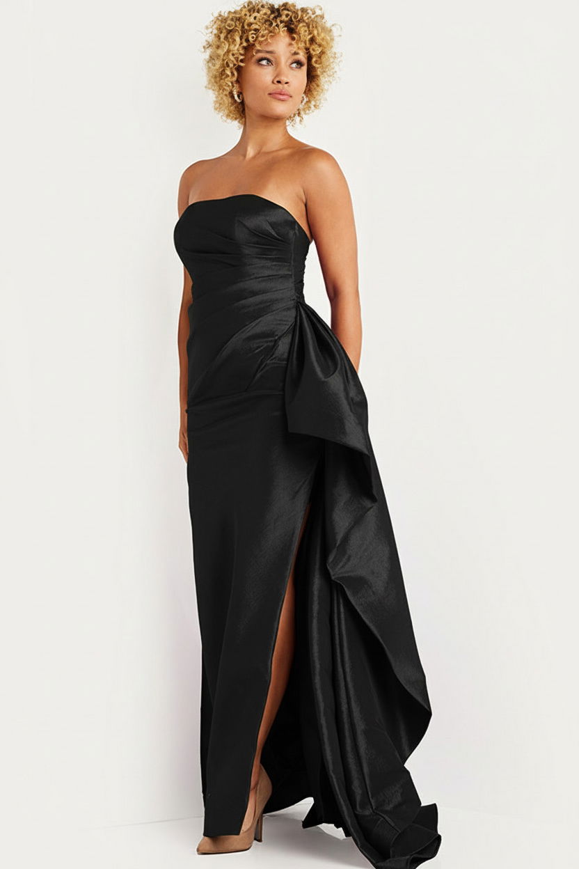 Strapless gown with pleated bodice 36854 | Jovani