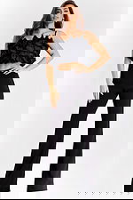 ruffled top contemporary outfit 37146