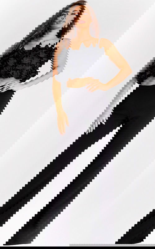 ruffled top contemporary outfit 37146