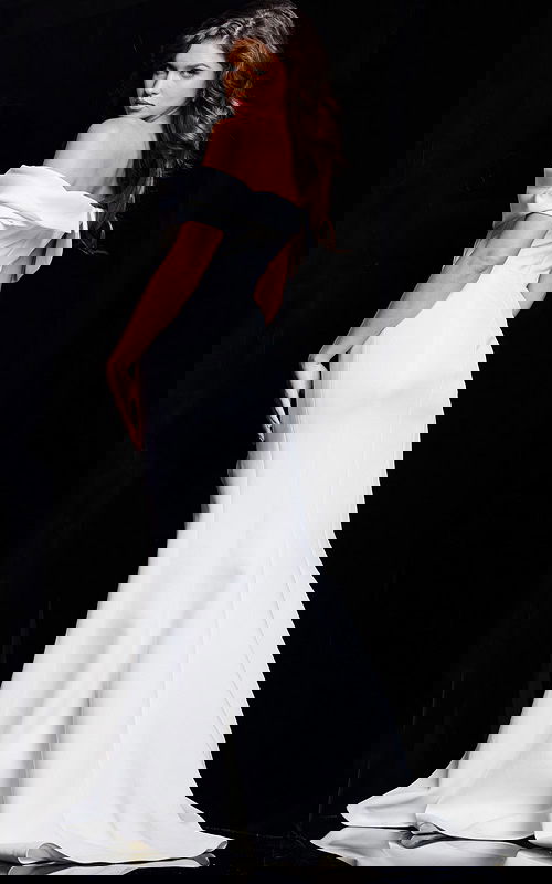 White High Slit Evening Dress