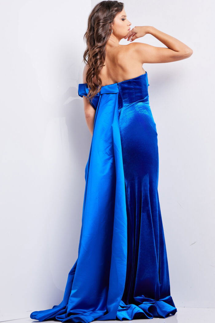 velvet blue dress 37390
