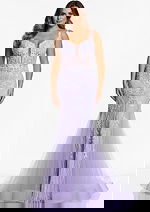 v neckline mermaid dress 37414