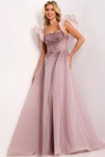 beaed evening dress
