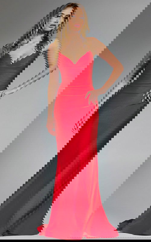 Model wearing Jovani dress 37529-1.