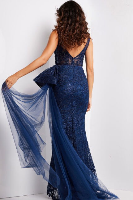 v back evening dress 37602