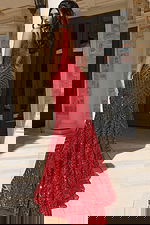 Fitted Gown With Slit And Low Back 38053 - Image 5