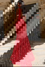 V-Neck Sleeveless Gown with High Slit and Sequins 38053 - Image 4