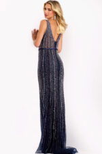 navy beaded dress 38530
