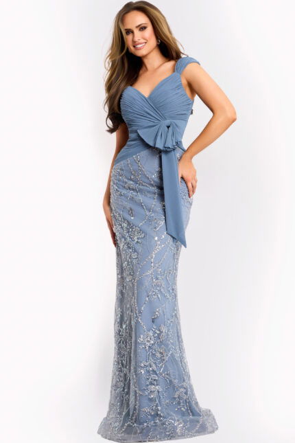 Elegant Slate Gown