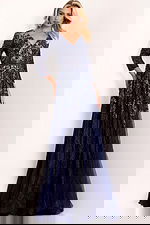 mother of the bride long sleeve dress 38756