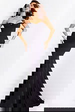 strapless black dress 38974