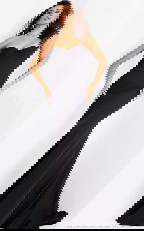 strapless black dress 38974