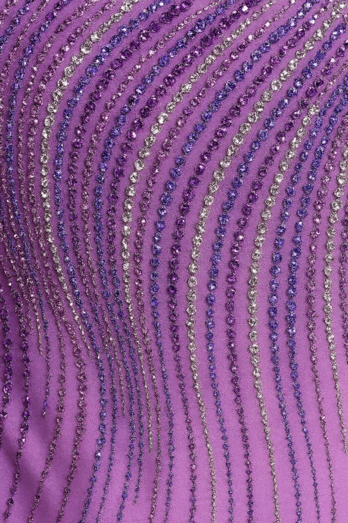 beaded purple fabric for style 39056
