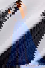 deep v back dress 39251