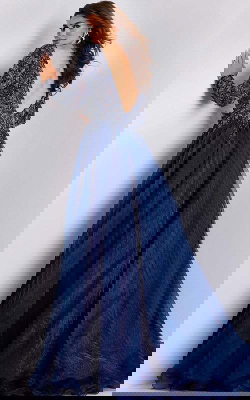 deep v back dress 39251