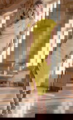 Cap Sleeve Asymmetric Midi Dress With Side Drape Detail