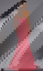 One Shoulder Fitted Gown With Sculpted Waist Detail