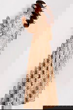 Embroidered A-Line Evening Gown With Shirt Collar 39426 - Image 2