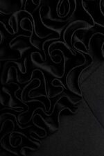 black ruffled fabric for style 39751