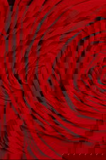 ruffled red fabric for style 39848