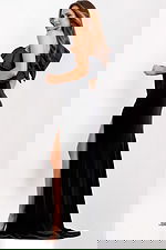 black fitted dress 39887