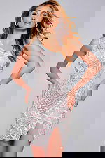 lilac short one shoulder dress 3989