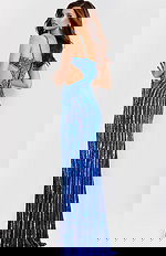 back of high slit embellished royal dress 40060