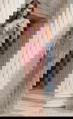 Illusion Beaded Gown With Sculpted Bodice And Plunging Neckline