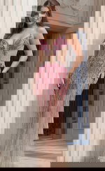 Beaded Illusion Gown With Plunging Neckline And Sculpted Silhouette