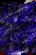 purple ruffled fabric for short style 40141