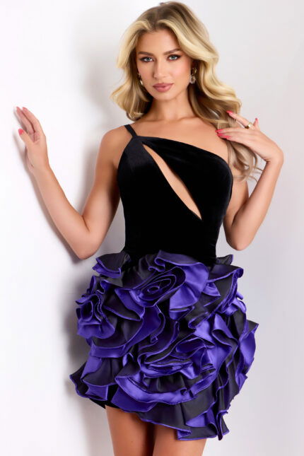 velvet short dress 40141