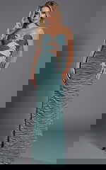 ruched bodice embellished strapless dress 40174