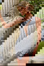 one shoulder fringe short wedding dress 40187