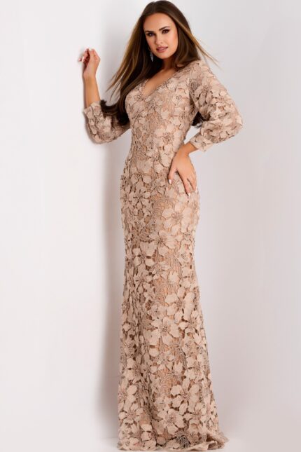 long sleeve floral dress 40210