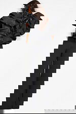 black ruffled jumpsuit 40291