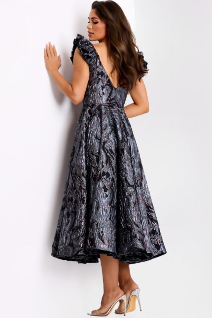 V back short mother of the bride dress 40314
