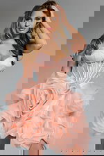 Model wearing Jovani dress 40345.