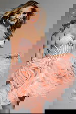 Model wearing Jovani dress 40345.